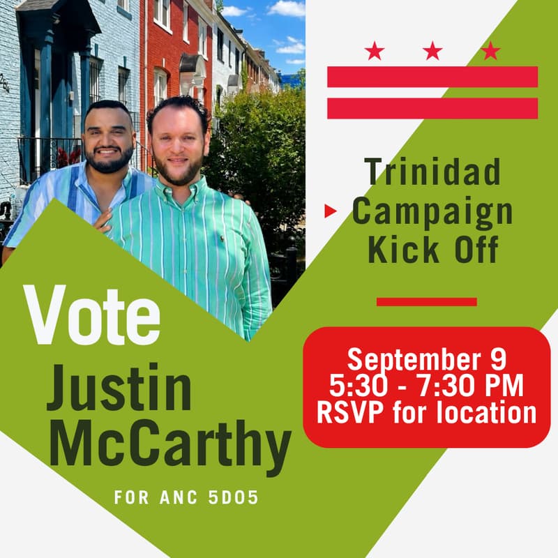 Cover Image for Campaign Kickoff: Justin McCarthy for ANC 5D05