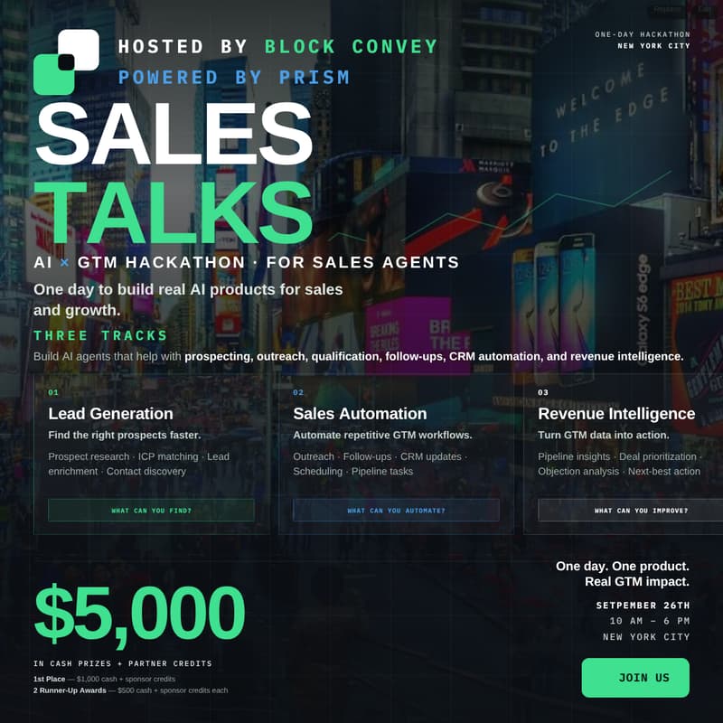 Cover Image for AI x GTM Hackathon - Sales Talks