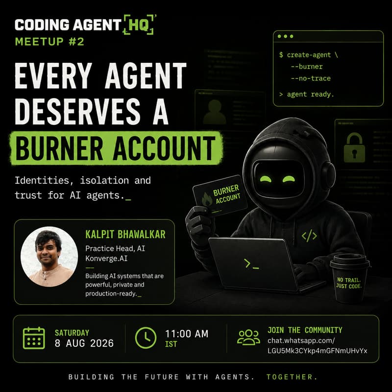 Cover Image for Coding Agent HQ Meetup 2: Every Agent Deserves a Burner Account