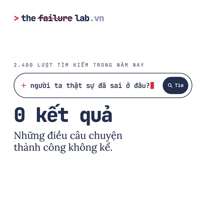 Cover Image for thefailurelab.vn #01 - Những điều câu chuyện thành công không kể