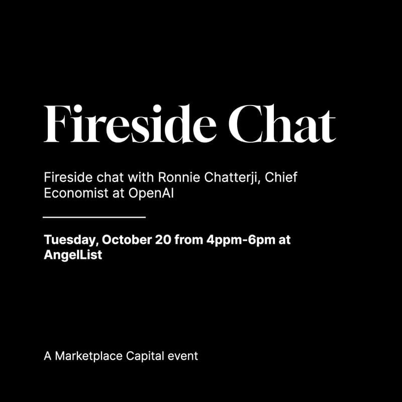 Cover Image for Fireside Chat With Ronnie Chatterji (Chief Economist at OpenAI)