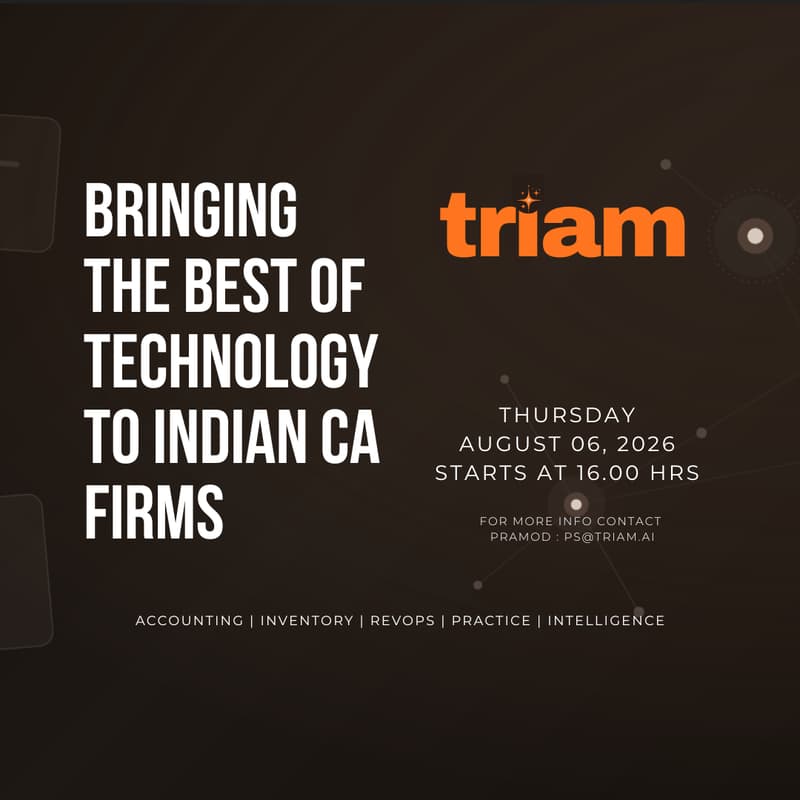 Cover Image for triam AI: Helping build AI native CA practice