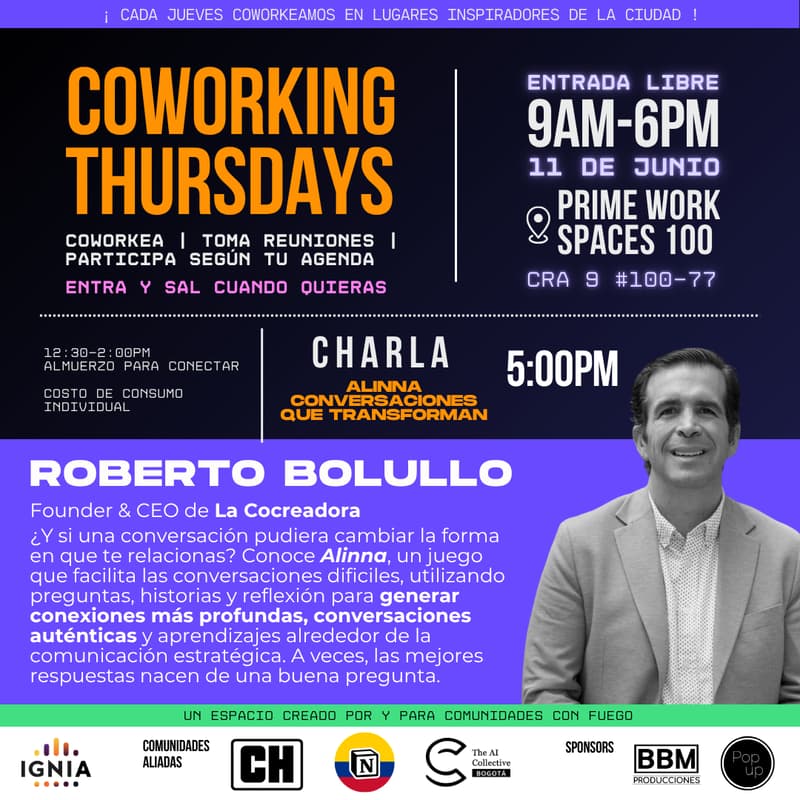 Cover Image for Coworking Thursdays - 11 de Junio