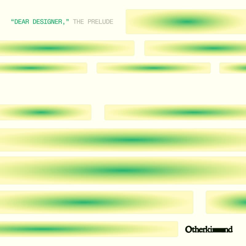 Cover Image for "DEAR DESIGNER," by Otherkind: THE PRELUDE