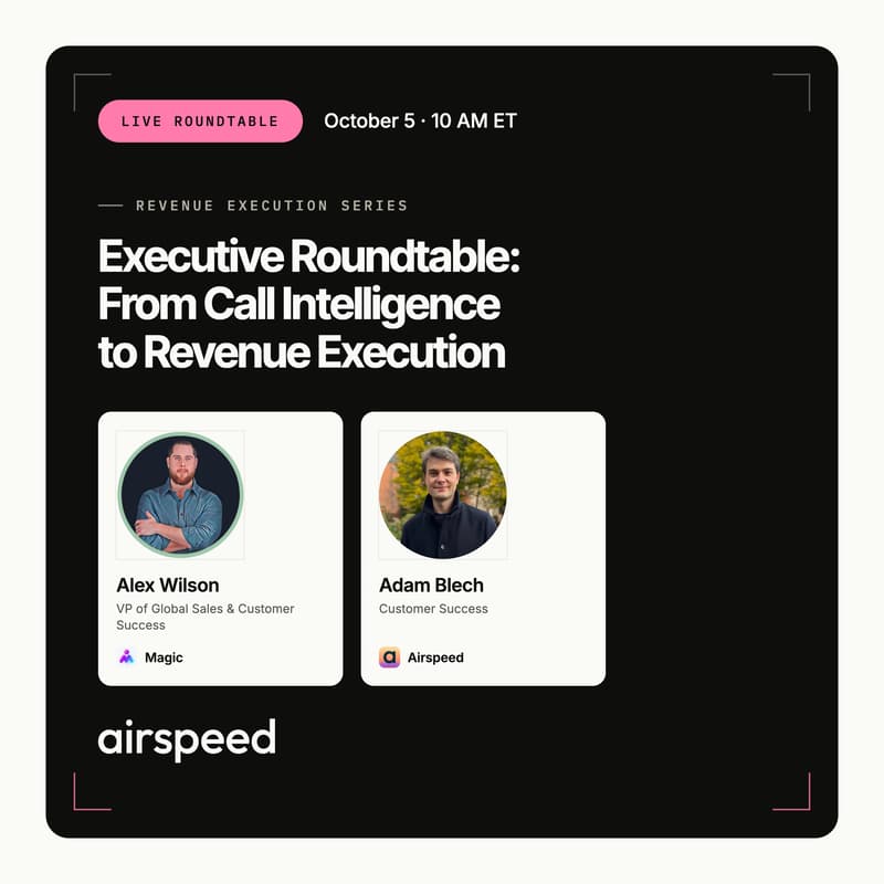 Cover Image for Revenue Execution Series by Airspeed
