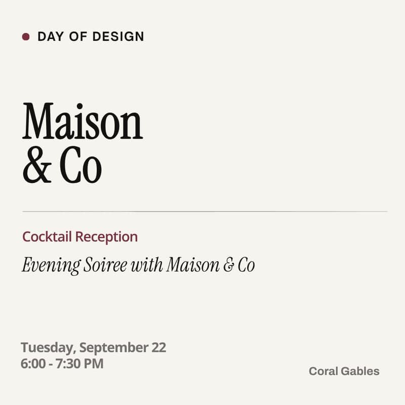 Cover Image for Maison & Co: "Evening Soirée" Cocktail Reception