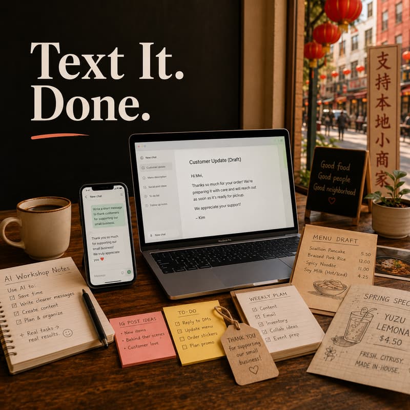 Cover Image for More than a chatbot: A hands-on AI workshop for small business owners