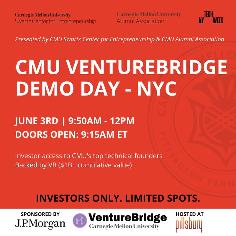 Cover Image for CMU VentureBridge Demo Day - NYC