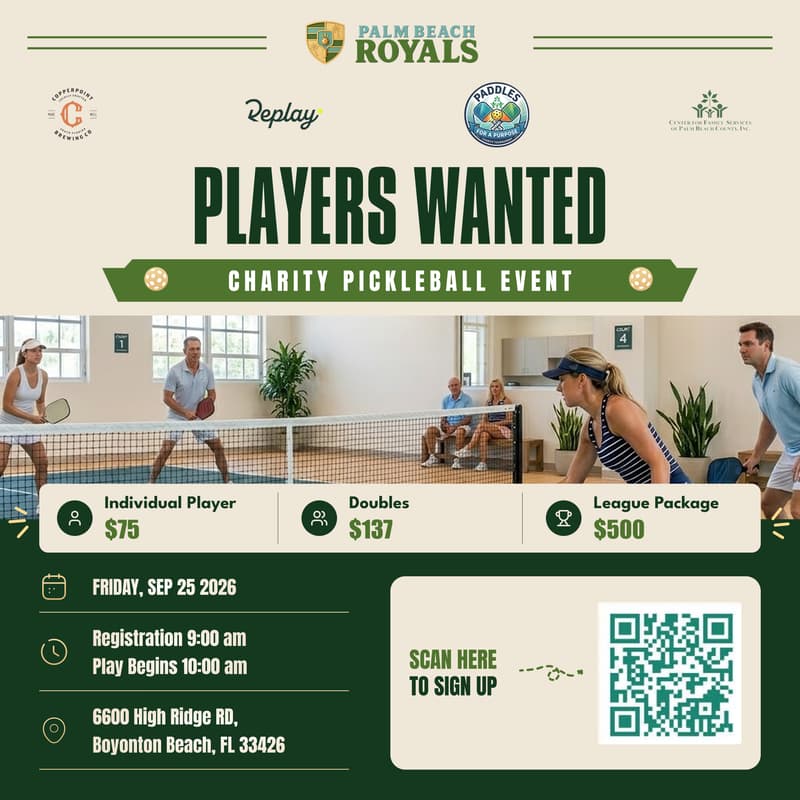 Cover Image for Charity Pickleball Event