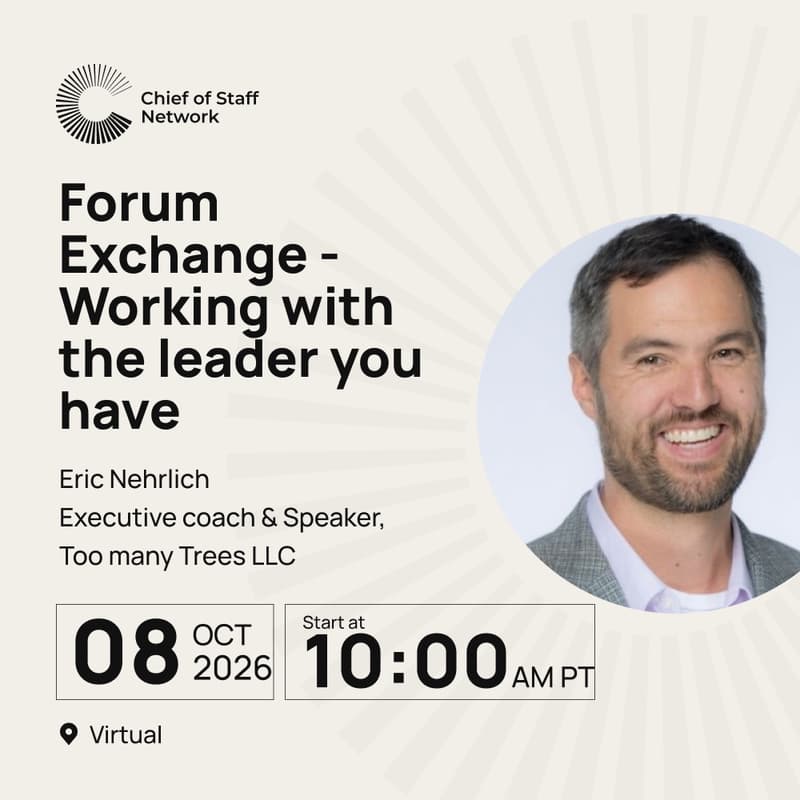 Cover Image for Forum Exchange: Working With the Leader You Have
