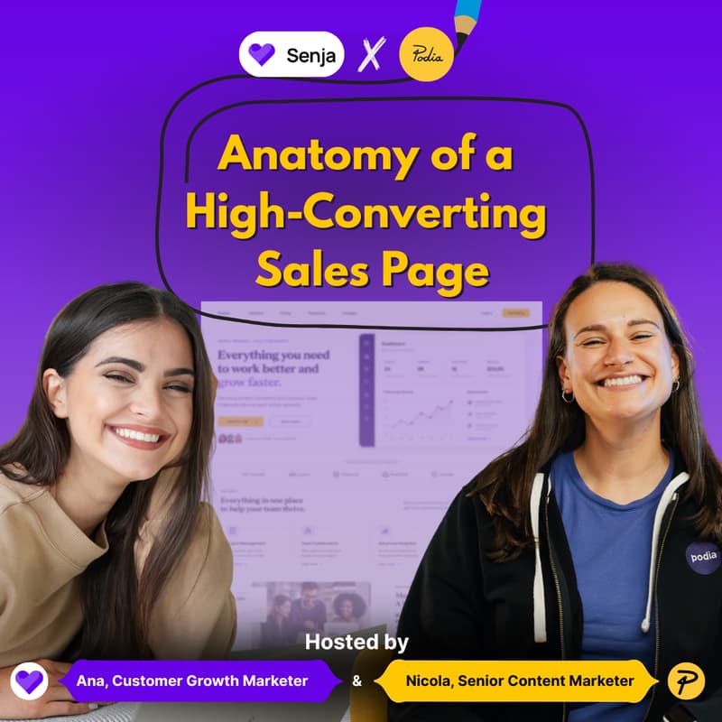 Cover Image for Anatomy of a High-Converting Sales Page (Senja x Podia)