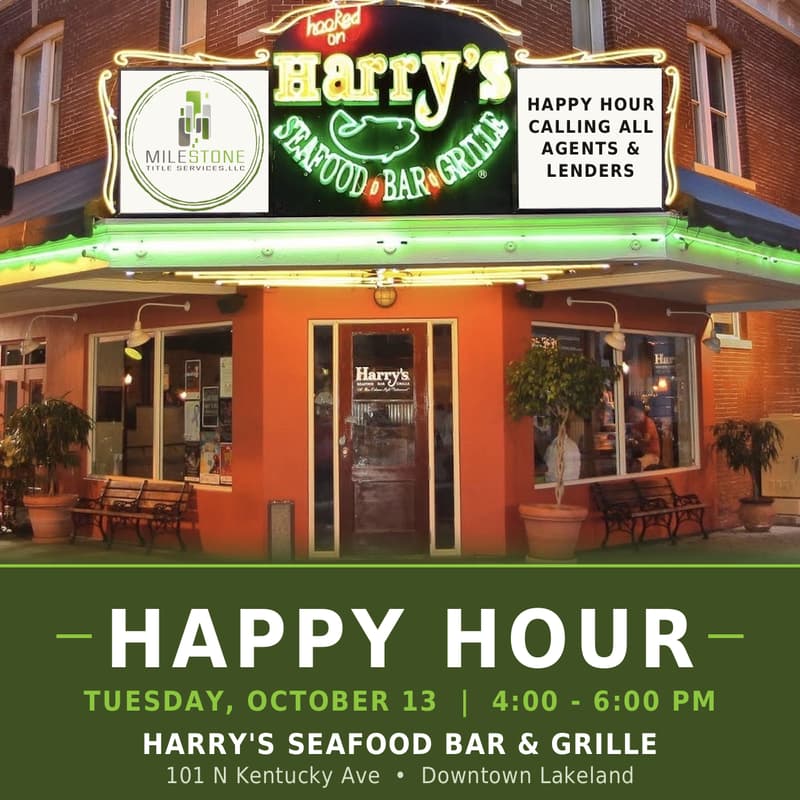 Cover Image for Milestone Mixer: Happy Hour At Harry's