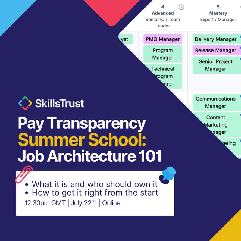 Cover Image for Pay Transparency Summer School: Job Architecture 101