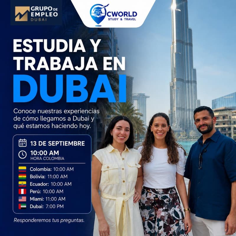 Cover Image for ESTUDIA Y TRABAJA EN DUBAI