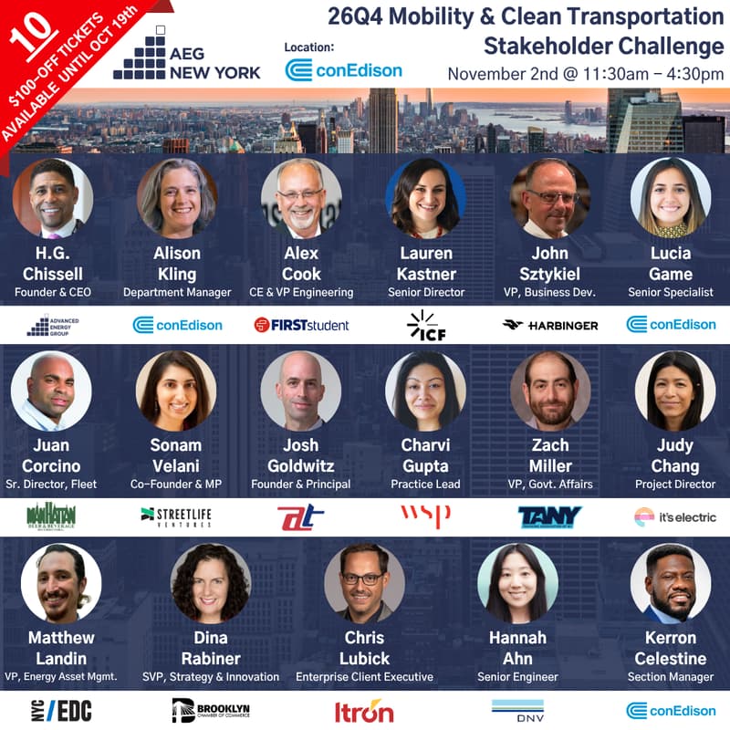 Cover Image for AEG New York 26Q4 Mobility & Clean Transportation Stakeholder Challenge