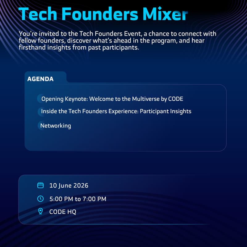 Cover Image for Tech Founders Onboarding Mixer