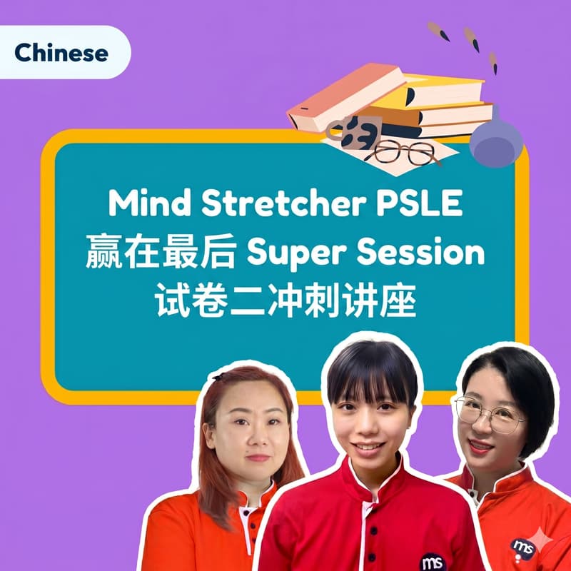 Cover Image for Mind Stretcher PSLE 赢在最后 Super Session试卷二冲刺讲座 with Head Of Chinese Yu Man