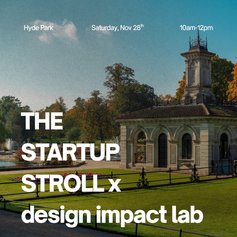 Cover Image for Startup Stroll × design impact lab: The Design Stroll