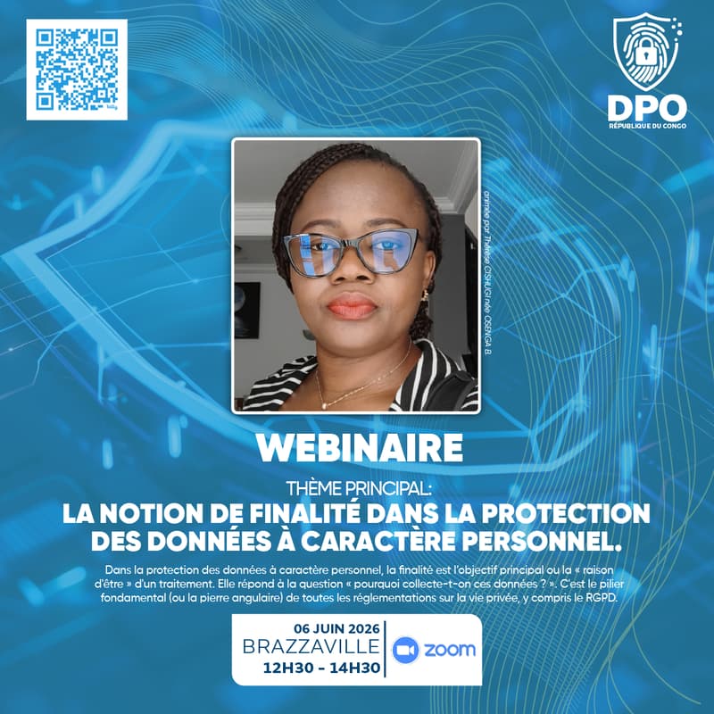 Cover Image for WEBINAIR: La notion de finalité dans la protection des données à caractère personnel.