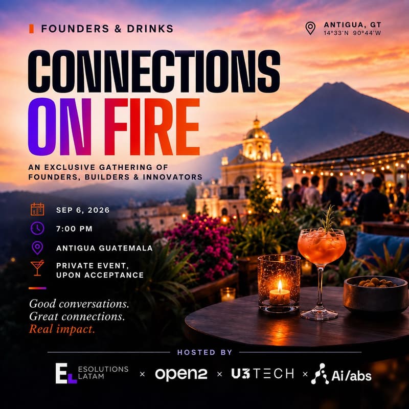 Cover Image for Founders & Drinks | Connections On Fire