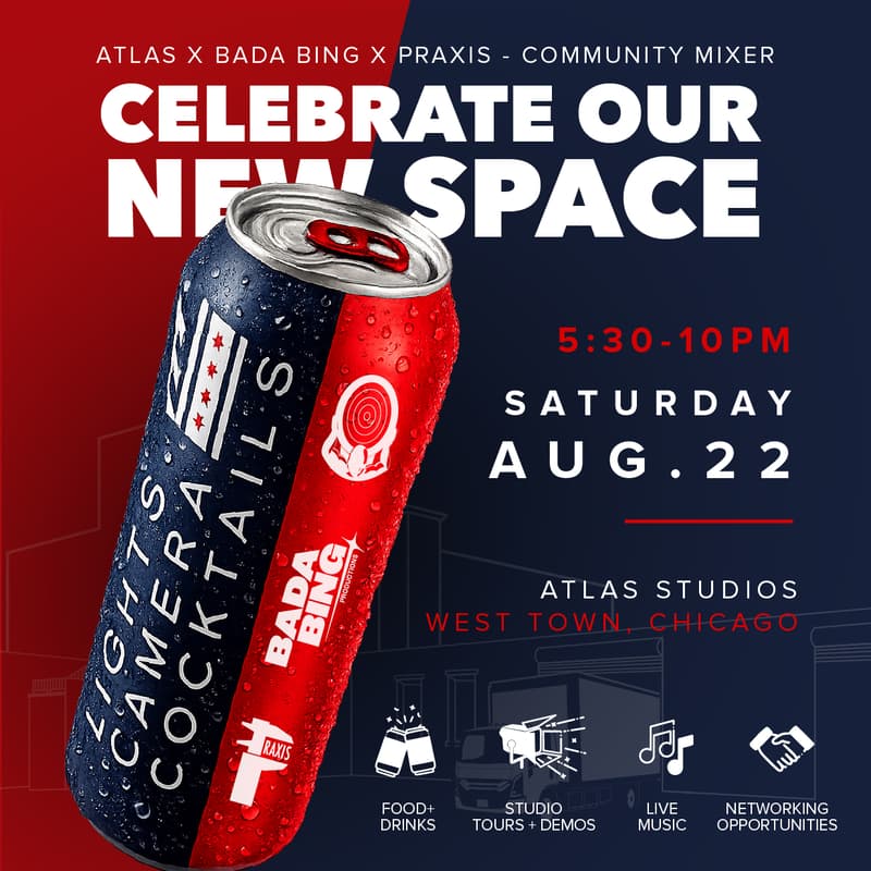 Cover Image for Atlas Lighting and Bada Bing Presents: Lights, Camera, Cocktails! - Registration Required