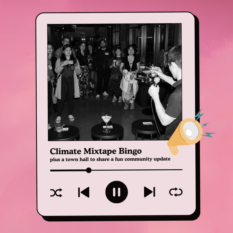 Cover Image for online climate mixtape bingo (+ online community update)