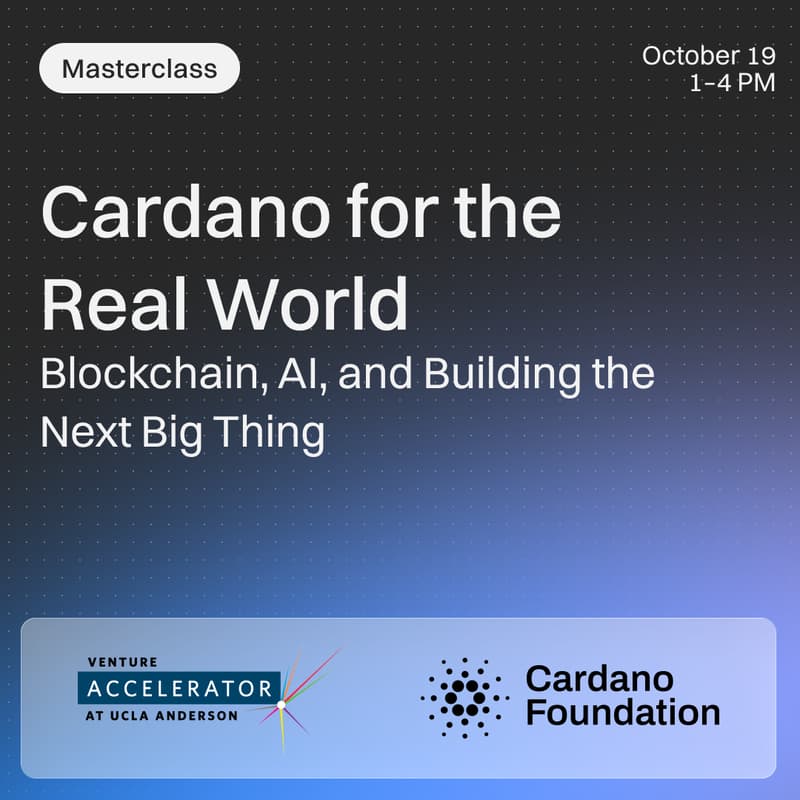 Cover Image for Cardano for the Real World: Blockchain, AI, and Building the Next Big Thing