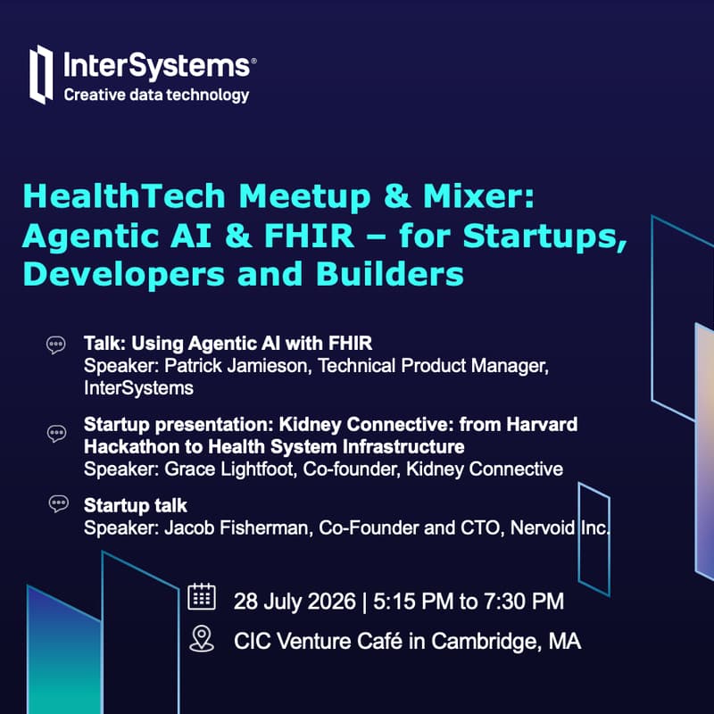 Cover Image for HealthTech Meetup & Mixer: Agentic AI & FHIR for Startups and Developers