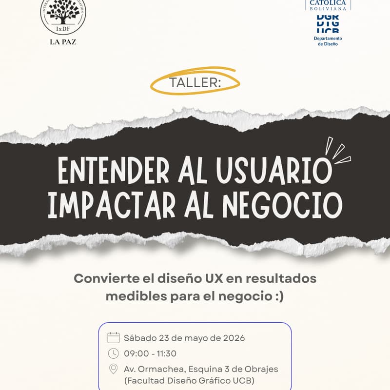 Cover Image for TALLER: ENTENDER AL USUARIO IMPACTAR AL NEGOCIO