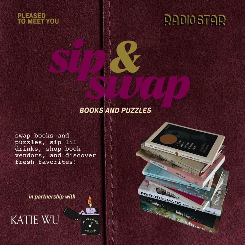 Cover Image for Sip & Swap: Books and Puzzles!