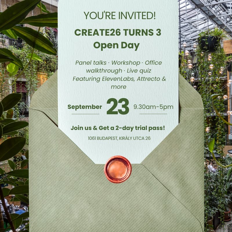 Cover Image for CREATE26 Turns 3 🎂 - Open Day