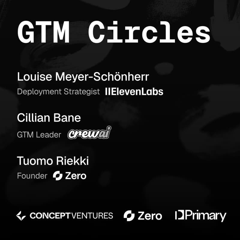 Cover Image for GTM Circles ft. ElevenLabs, CrewAI, Zero, and more + World Cup Watchparty 🥳