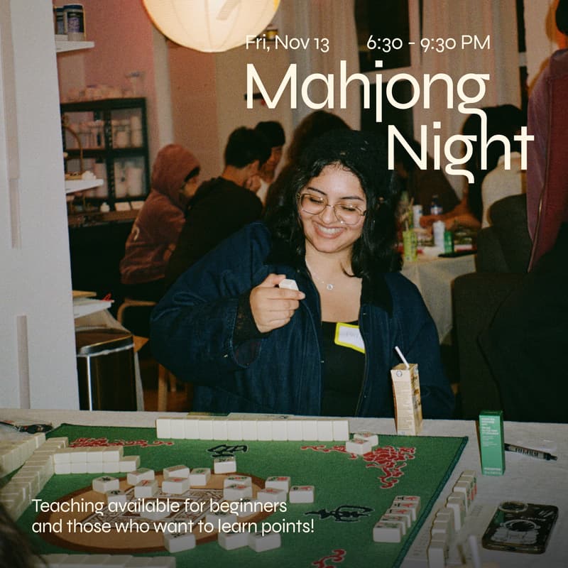 Cover Image for Mahjong Night (Beginner friendly!)