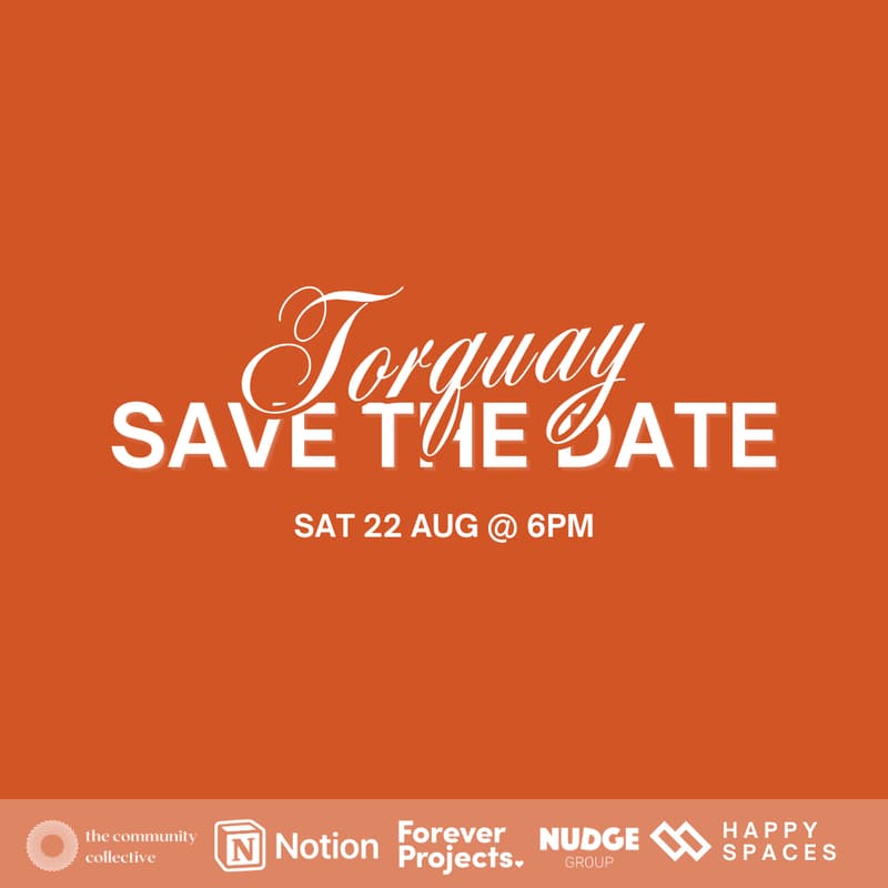 Cover Image for 🏵 Torquay: Save The Date