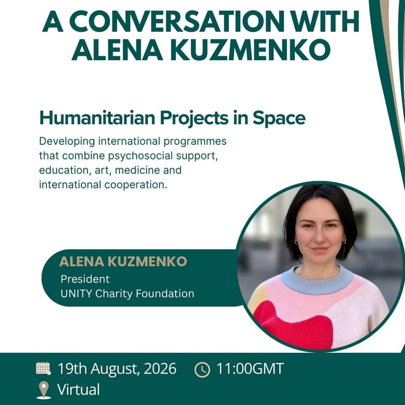 Cover Image for A Conversation with Alena Kuzmenko (President, UNITY Charity Foundation)