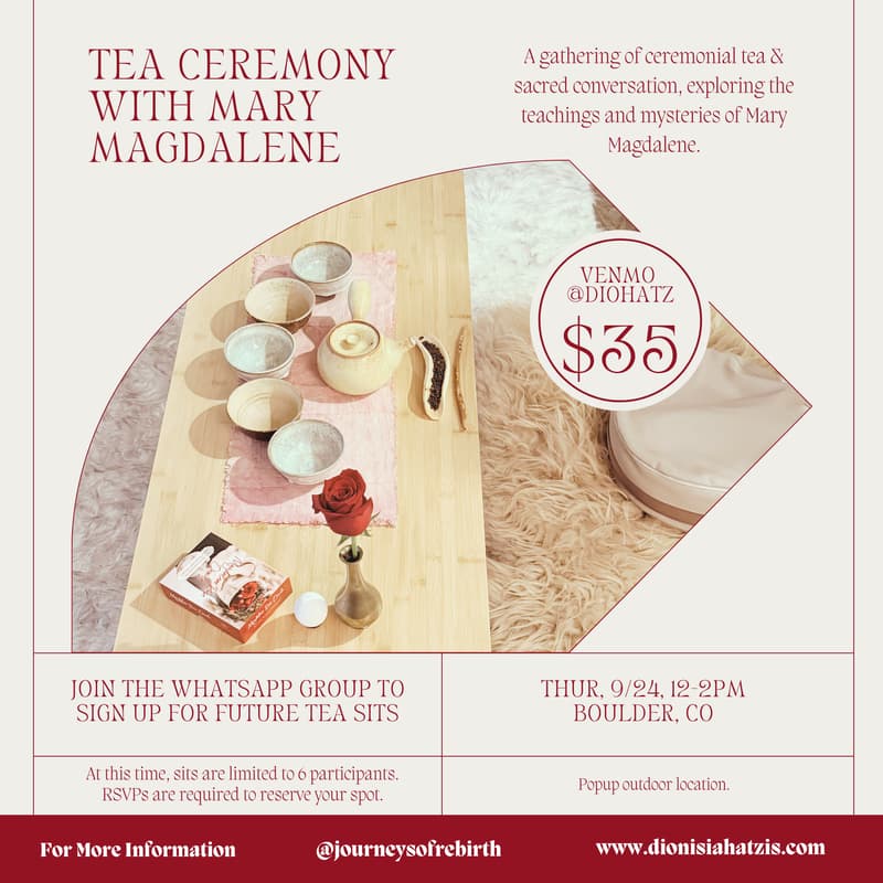 Cover Image for Mary Magdalene Tea Ceremony (BOULDER)