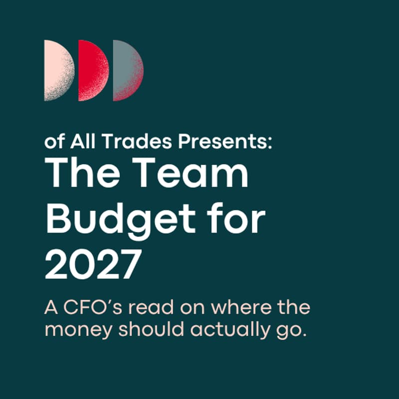 Cover Image for [TBD] The Team Budget for 2027