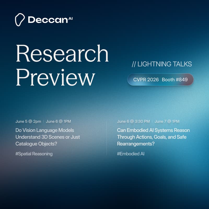 Cover Image for CVPR 2026: Deccan AI Lightning Talks - Research Preview