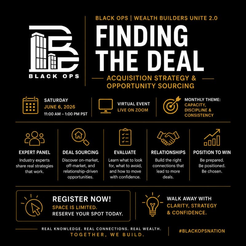 Cover Image for FINDING THE DEAL: Acquisition Strategy & Opportunity Sourcing