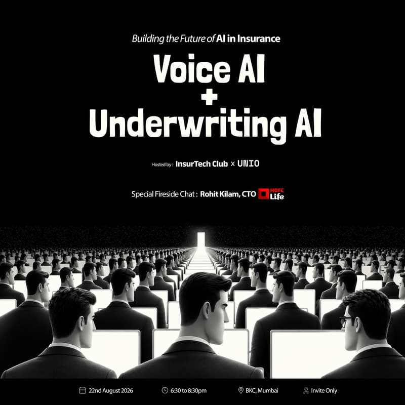 Cover Image for Building the Future of AI in Insurance - Voice AI + AI in Underwriting | Unio & InsurTech Club