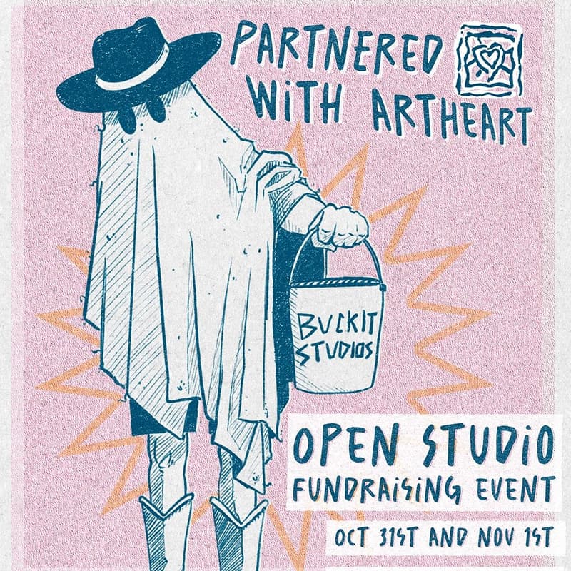 Cover Image for Halloween Open Studio Fundraiser At Buckit Studios