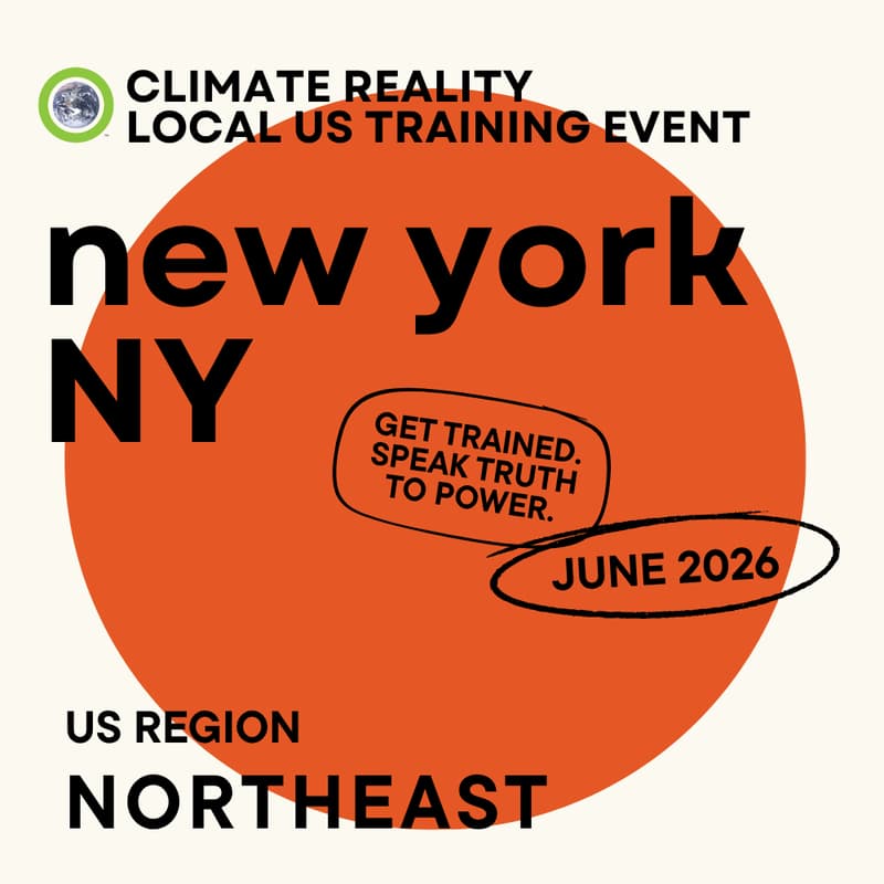 Cover Image for New York, NY - Climate Reality Local Training Event