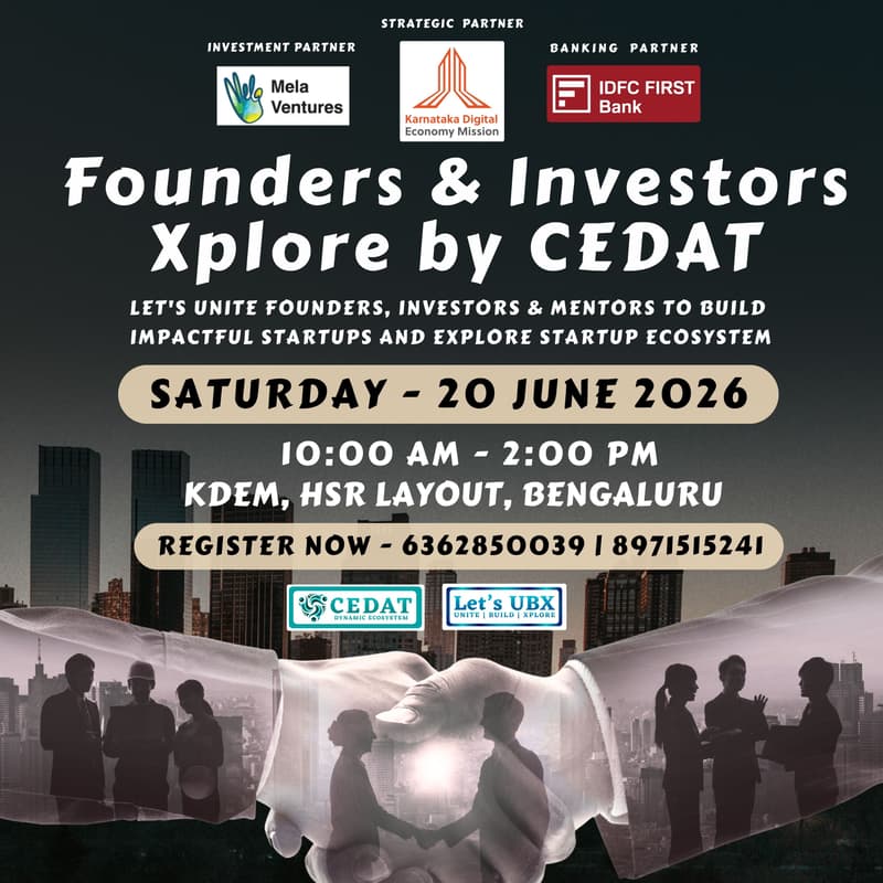 Cover Image for Founders & Investors Xplore by CEDAT