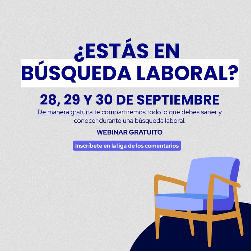 Cover Image for Webinar Gratuito - ¿Cómo buscar trabajo?