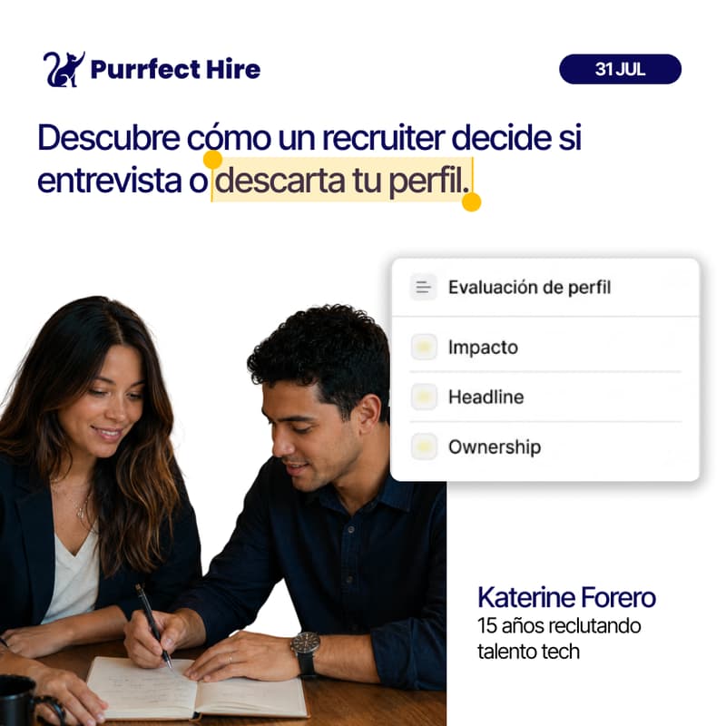 Cover Image for Descubre por qué los recruiters descartan tu perfil en menos de 30 segundos.