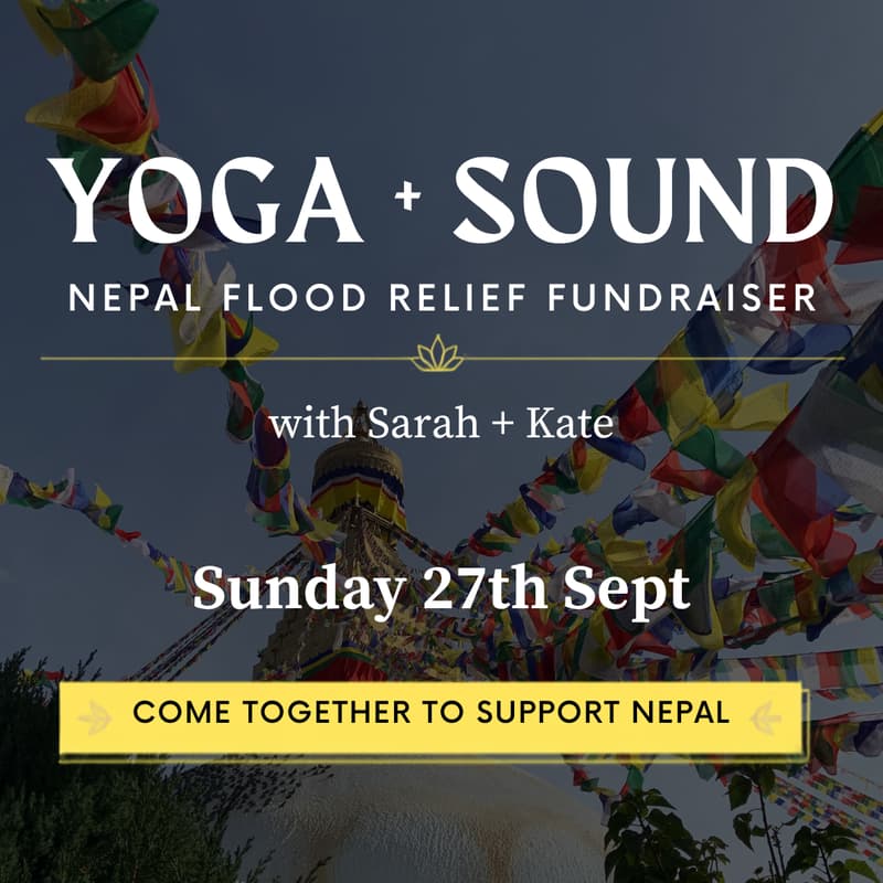 Cover Image for YOGA + SOUND | Nepal Flood Relief Fundraiser