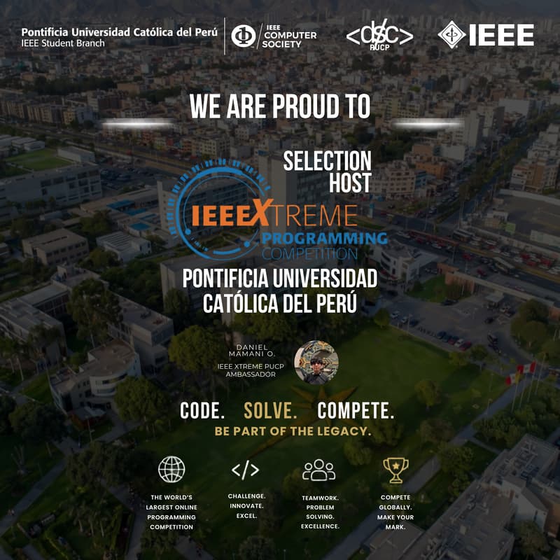 Cover Image for IEEE XTREME - INFORMATION SELECTION HOST
