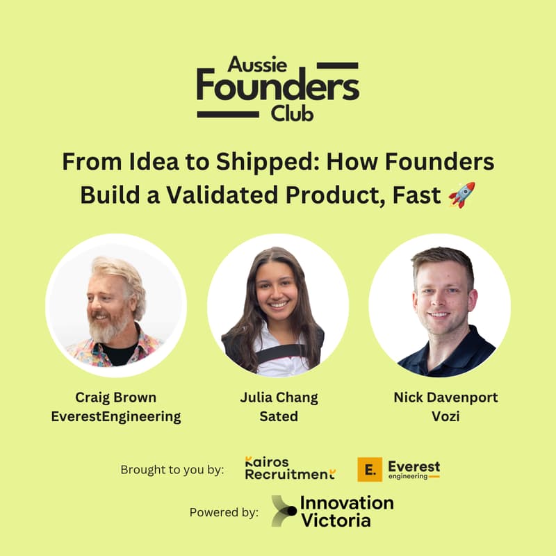 Cover Image for AFC presents From Idea to Shipped: How Founders Build a Validated Product, Fast 🚀