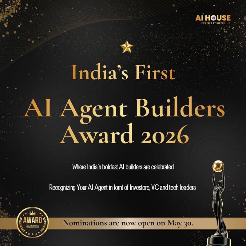 Cover Image for India's FirstAI Agent BuildersAward 2026