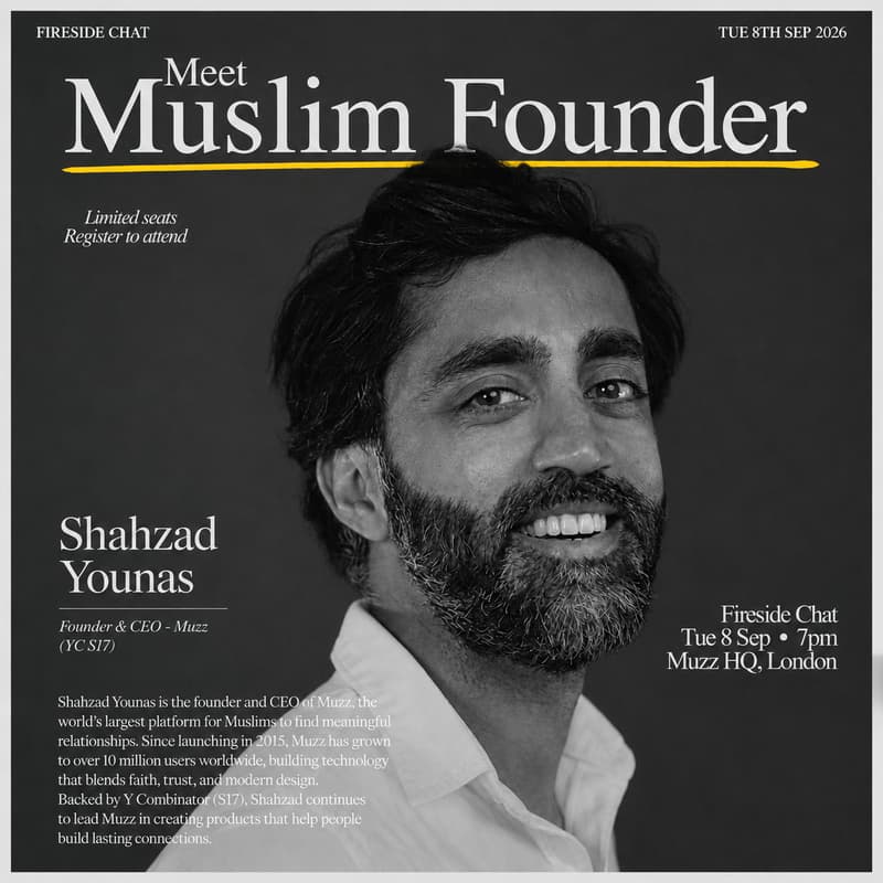 Cover Image for Meet Muslim Founder: Shahzad Younas - CEO @ Muzz